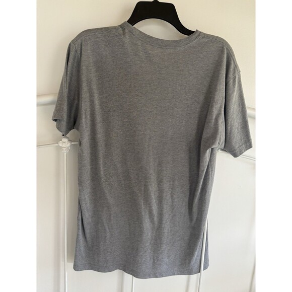 Out Of Print Gray T-shirt Medium Blue On the Road JACK KEROUAC Banned Books - Picture 4 of 4